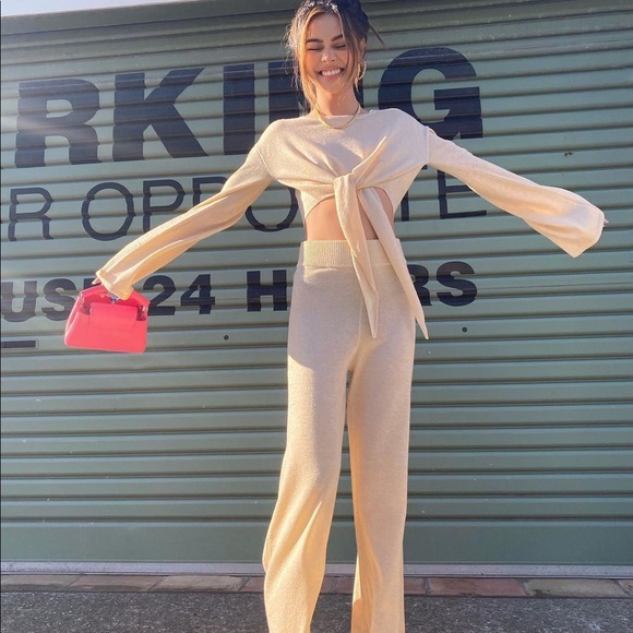 SONG OF STYLE Electra Sweater and Louisa Knit Pant Set Ivory, XS - Picture 7 of 15